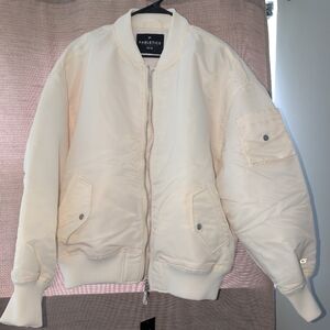 Fabletics Off-White Bomber Jacket